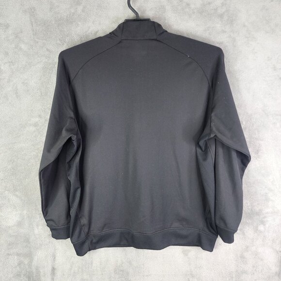 Mens Black Adidas Golf Pullover Sweatshirt 1/2 Zip Long Sleeve BA Logo Size XL - Picture 10 of 13